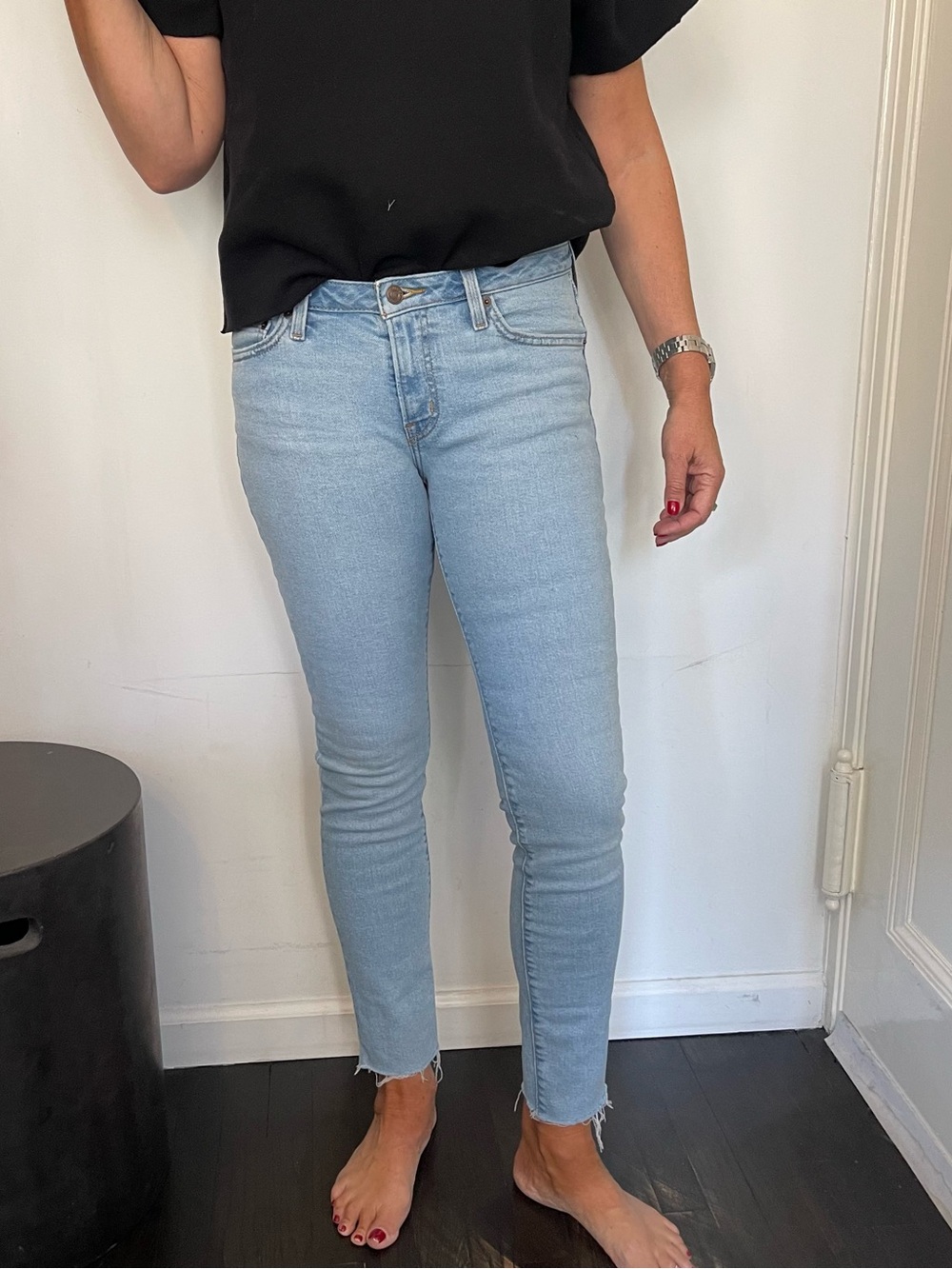 Levi Light Blue super low Skinny Jeans